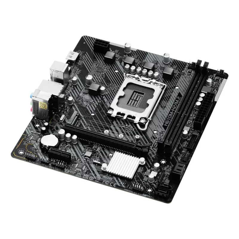 ASRock pagrindinė plokštė H610M-H2/M.2 LGA1700 Intel H610 2x DDR4 2x HDMI 2.1 TMDS suderinama mATX