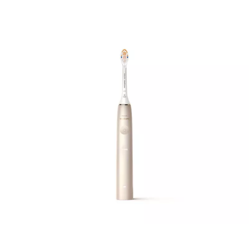 Philips Sonicare DiamondClean Prestige 9900 serijos DiamondClean Prestige HX9992/11 soninis elektrinis dantų šepetėlis su SenseIQ – šampano spalvos