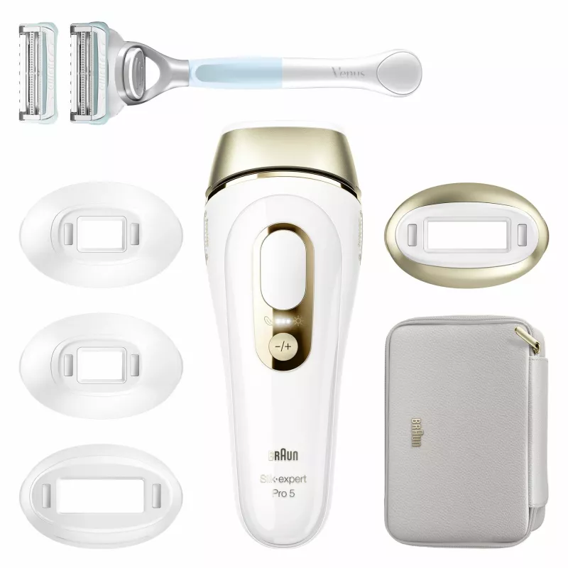 Braun Silk-expert Pro PL5356 IPL epiliatorius, auksinė, balta