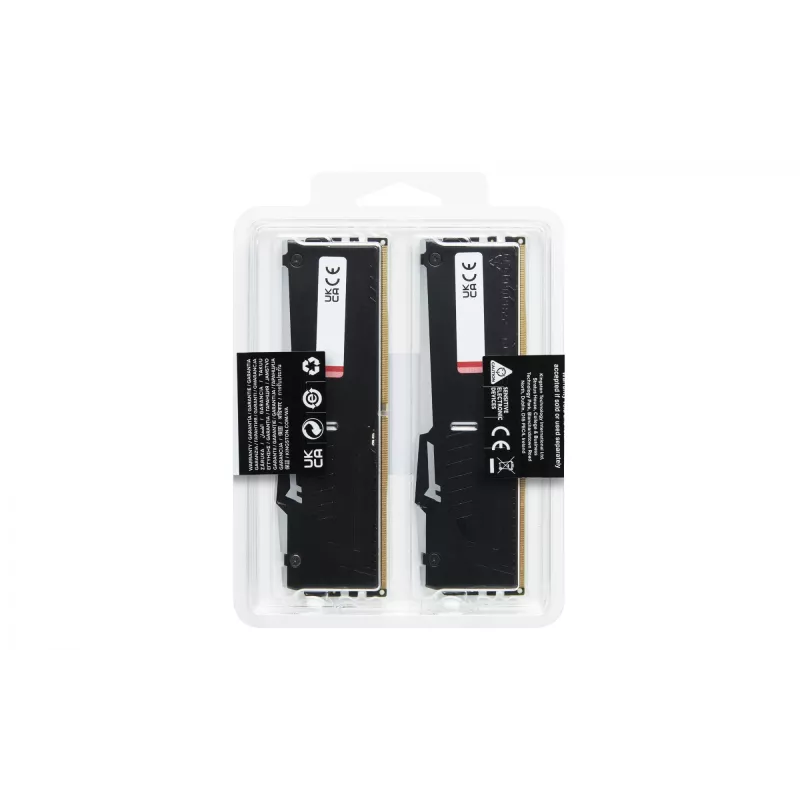Kingston FURY Beast 32GB (2x16GB) DDR5 6000MHz CL36 atminties rinkinys su RGB apšvietimu