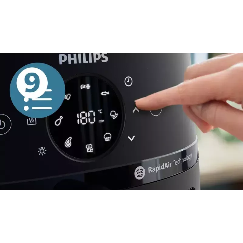 Oro gruzdintuvė Philips NA231/00 2000 Series — 6,2 l, 1700 W, 13 programų, Rapid Air technologija