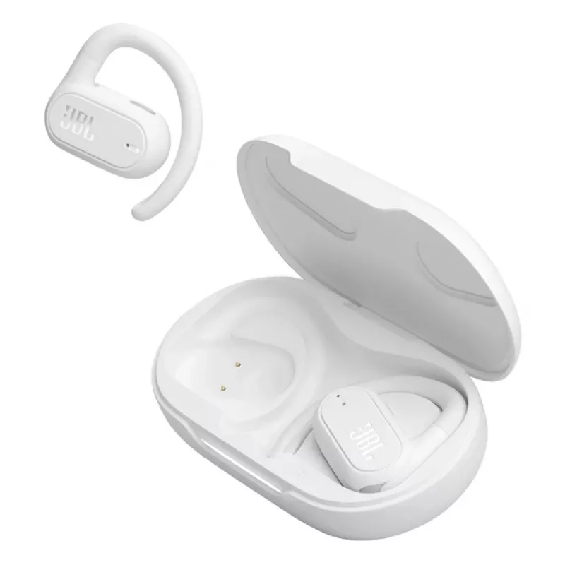 JBL Soundgear Sense Ausinės Tikrai Belaidės (TWS) Ausų Kabliukai Skambučiams/Muzikai USB Type-C Bluetooth Baltos