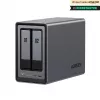 Ugreen NASync DXP2800 NAS sistema 2 lizdai, kompaktiška, Intel® N100, 8 GB DDR5, 0 TB, UGOS Pro, juoda