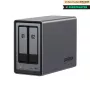 Ugreen NASync DXP2800 NAS sistema 2 lizdai, kompaktiška, Intel® N100, 8 GB DDR5, 0 TB, UGOS Pro, juoda