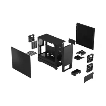 FRACTAL DESIGN Pop Silent Black Solid korpusas