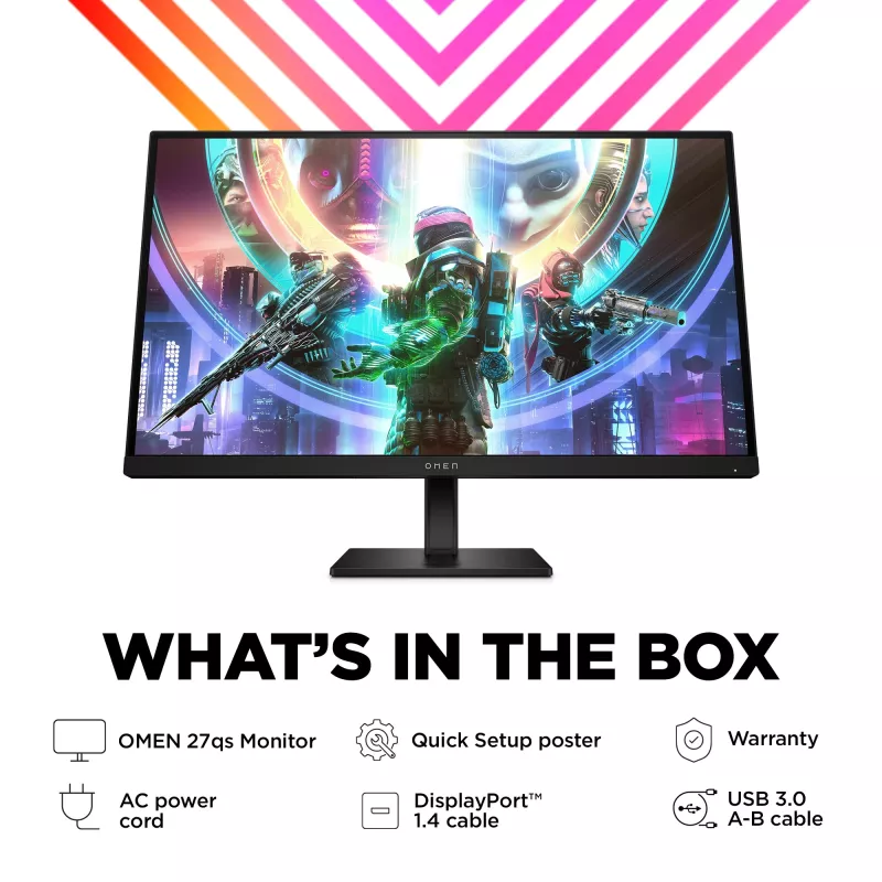 OMEN by HP 27 colių QHD 240Hz žaidimų monitorius - OMEN 27qs
