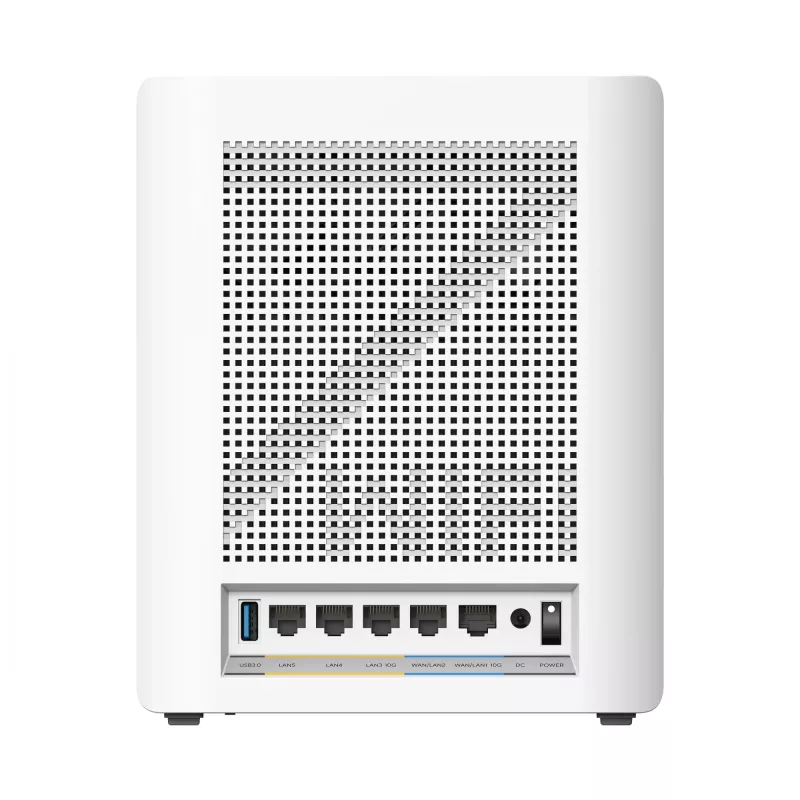 ASUS ZenWiFi BQ16 BE25000 keturių juostų (2.4 GHz / 5 GHz-1 / 5 GHz-2 / 6 GHz) Wi-Fi 7 (802.11be) maršrutizatorius, baltas, 5 vidinės antenos