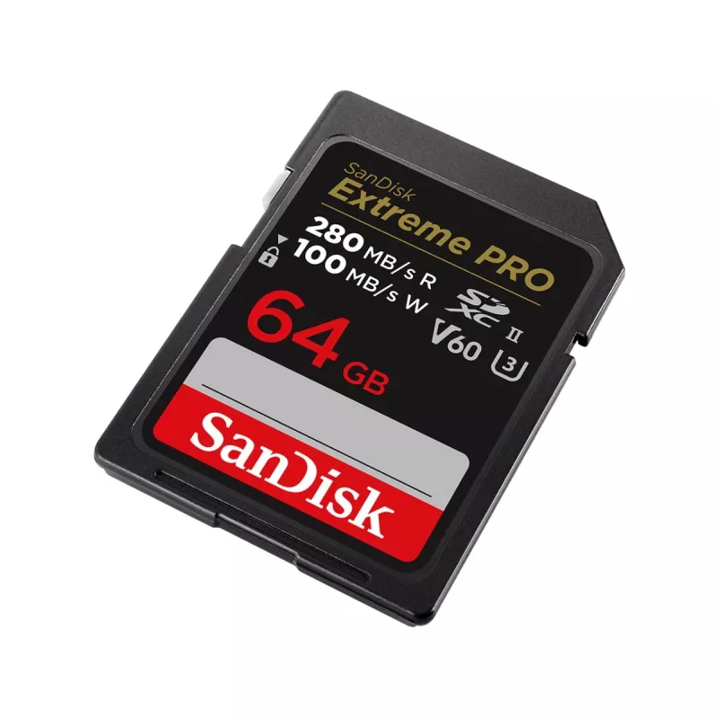 WESTERN DIGITAL SanDisk PRO 64GB V60 UHS-II SD kortelė 280/100MB/S V60 C10 UHS-II