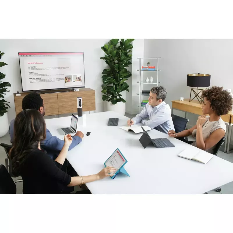 LOGITECH Conferencecam Connect Visapusė vaizdo konferencijų sistema, sidabrinė
