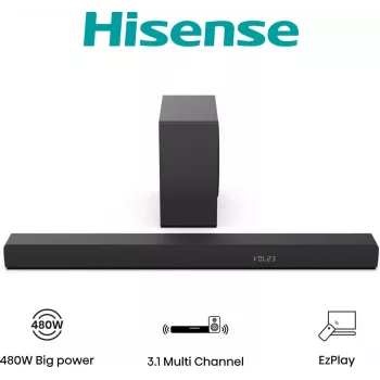 Hisense HS3100 Juoda 3.1 kanalų 480 W garso juosta