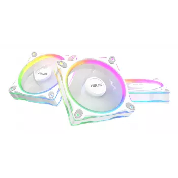 Korpuso ventiliatorius ASUS Prime MR120 120 mm 1600 RPM Baltas (3 vnt., LED, 58 CFM, 23 dB)