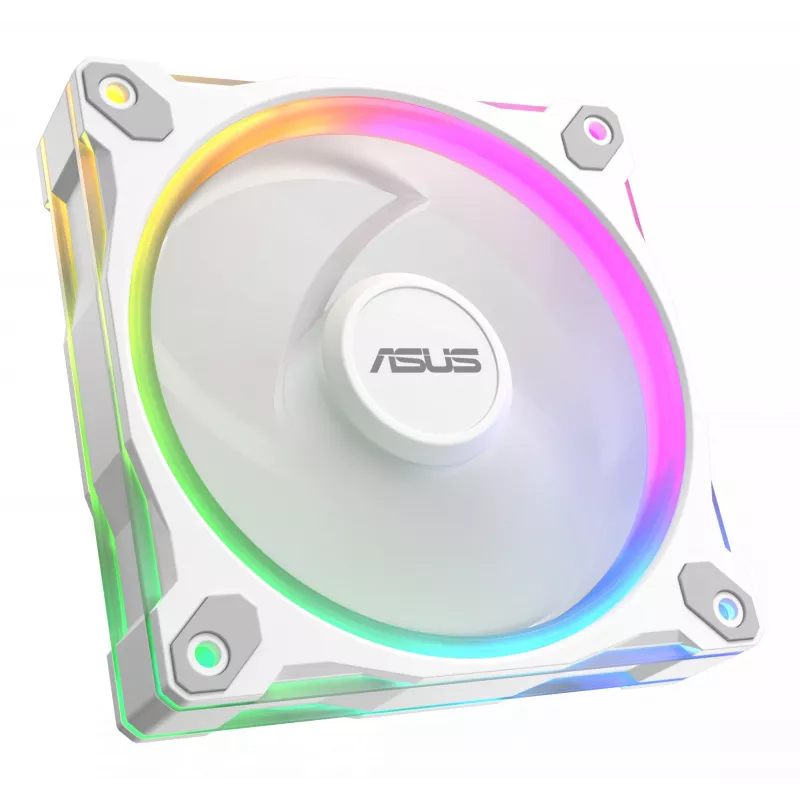Korpuso ventiliatorius ASUS Prime MR120 120 mm 1600 RPM Baltas (3 vnt., LED, 58 CFM, 23 dB)