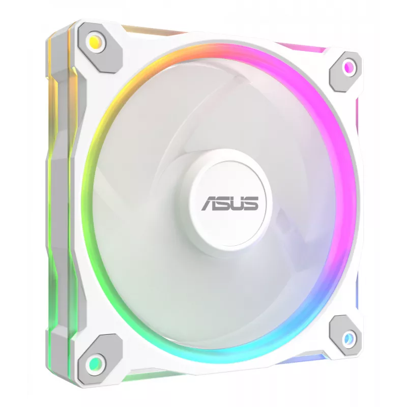 Korpuso ventiliatorius ASUS Prime MR120 120 mm 1600 RPM Baltas (3 vnt., LED, 58 CFM, 23 dB)
