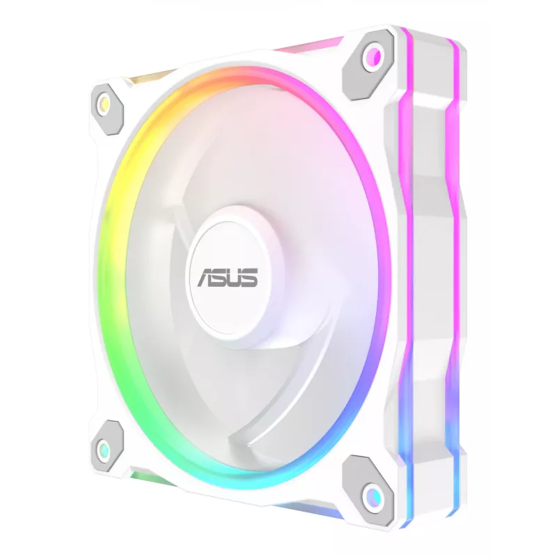 Korpuso ventiliatorius ASUS Prime MR120 120 mm 1600 RPM Baltas (3 vnt., LED, 58 CFM, 23 dB)