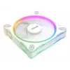 Korpuso ventiliatorius ASUS Prime MR120 120 mm 1600 RPM Baltas (3 vnt., LED, 58 CFM, 23 dB)