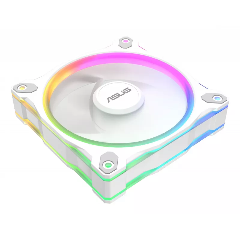 Korpuso ventiliatorius ASUS Prime MR120 120 mm 1600 RPM Baltas (3 vnt., LED, 58 CFM, 23 dB)