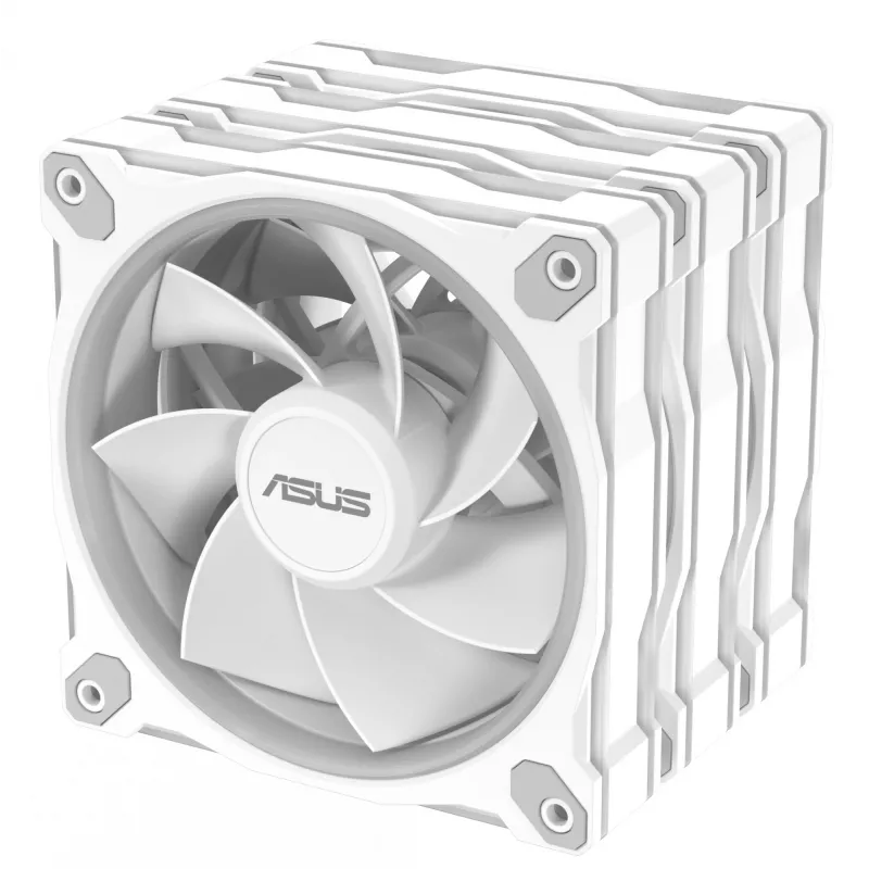 Korpuso ventiliatorius ASUS Prime MR120 120 mm 1600 RPM Baltas (3 vnt., LED, 58 CFM, 23 dB)