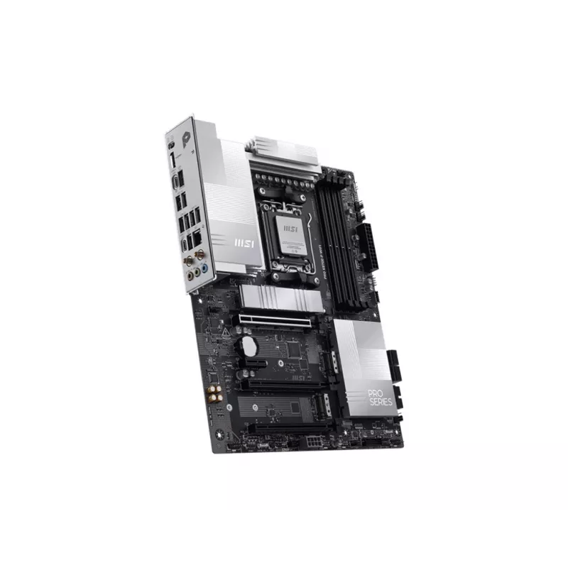 Motininė plokštė MSI PRO X870E-P WIFI ATX — AMD X870E, lizdas AM5, DDR5, 4 DIMM, Wi‑Fi 7, 3× M.2, HDMI 2.1