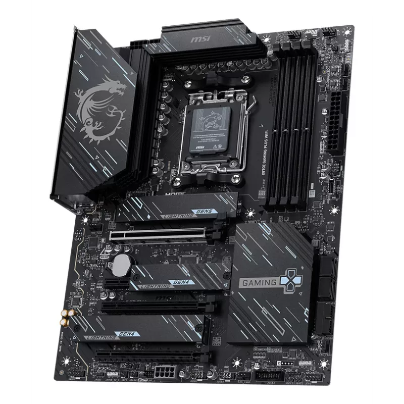 MSI X870E GAMING PLUS WIFI pagrindinė plokštė AMD X870E lizdas AM5 ATX
