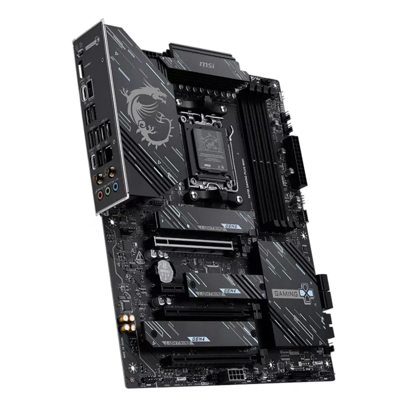 MSI X870E GAMING PLUS WIFI pagrindinė plokštė AMD X870E lizdas AM5 ATX