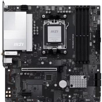 MSI PRO B840M-P WIFI6E pagrindinė plokštė AMD B840 lizdas AM5 micro ATX