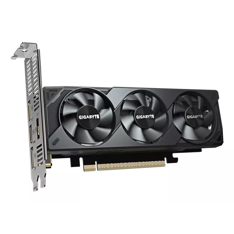 GIGABYTE GeForce RTX 5060 OC Low Profile 8G vaizdo plokštė – 8 GB GDDR7, 128 bit, PCI-E 5.0, 2512 MHz, 3x DisplayPort, 1x HDMI, GV-N5060OC-8GL