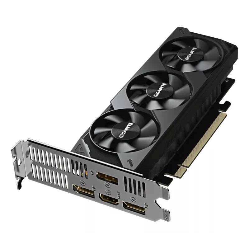 GIGABYTE GeForce RTX 5060 OC Low Profile 8G vaizdo plokštė – 8 GB GDDR7, 128 bit, PCI-E 5.0, 2512 MHz, 3x DisplayPort, 1x HDMI, GV-N5060OC-8GL