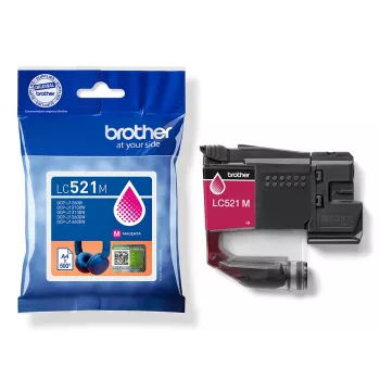 Originalus Brother LC521M rašalo kasetė – rausvai violetinė (magenta)