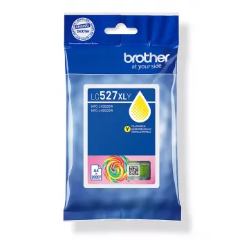 Originalus Brother LC527XLY didelės talpos geltonas kasetė - pigmentinis rašalas