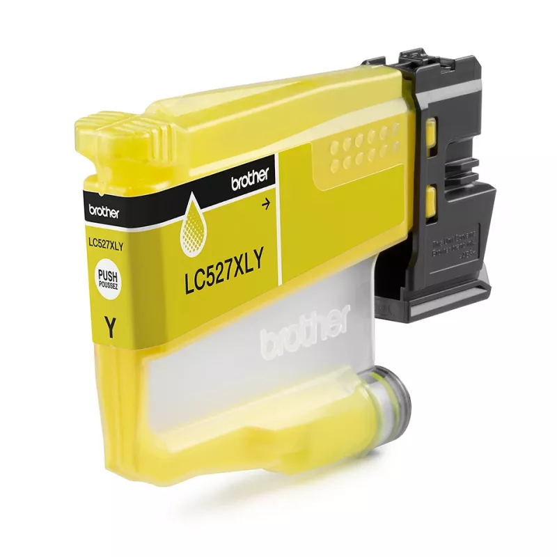 Originalus Brother LC527XLY didelės talpos geltonas kasetė - pigmentinis rašalas