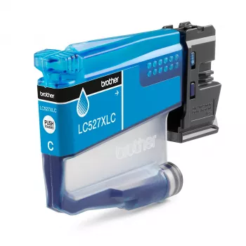 Kasetė rašalinė Brother LC527XLC žydra didelės talpos (pigmentinė, 2000 puslapių, vienetinė pakuotė)