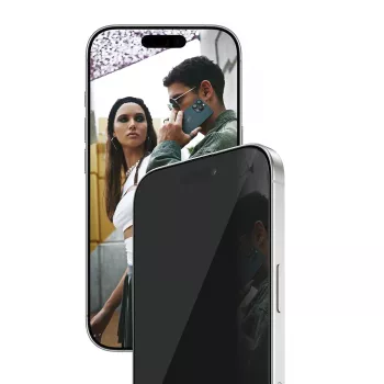 PanzerGlass SAFE. by ® 2 krypčių privatumo ekrano apsauginis stiklas iPhone 17 | iPhone 16 Pro | Ultra-Wide Fit su EasyAligner