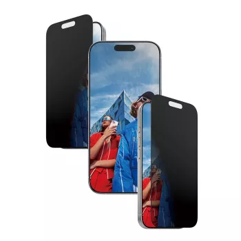 PanzerGlass ® 2-Way privatumo ekrano apsauga iPhone 17 | iPhone 16 Pro | Ultra-Wide Fit su EasyAligner