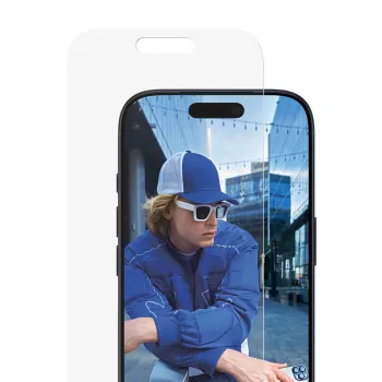 Apsauginis stiklas PanzerGlass iPhone 17 Pro Classic Fit EasyAligner atsparus įbrėžimams ir smūgiams
