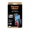 PanzerGlass® 2 krypčių privatumo ekrano apsauga iPhone 17 Pro | Ultra-Wide Fit su EasyAligner