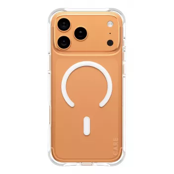 PanzerGlass CARE™ by ® Samba dėklas permatomas su balta spalva MagSafe, skirtas iPhone 17 Pro Max