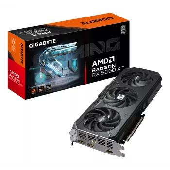 GIGABYTE Radeon RX 9060 XT GAMING OC 16G vaizdo plokštė – 16 GB GDDR6, 128 bit, PCI-E 5.0, 3320 MHz, 2x DisplayPort, 1x HDMI, GV-R9060XTGAMING OC-16GD