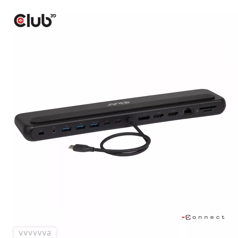 Dokavimo stotelė Club 3D CSV-2541 USB-C su HDMI ir DisplayPort išvestimis