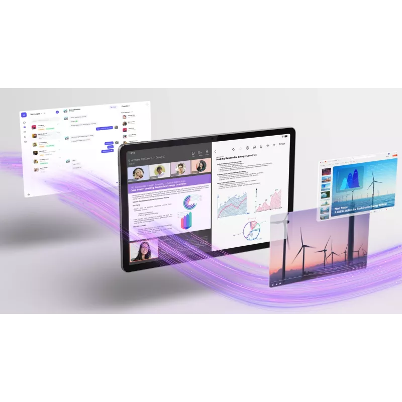 Lenovo Idea Tab planšetinis kompiuteris, 27,9 cm (11 colių) ekranas, MediaTek, 128 GB, 8 GB RAM, Wi-Fi 5, Android 15, pilka