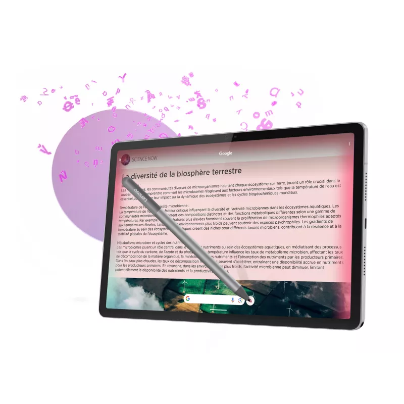 Lenovo Idea Tab planšetinis kompiuteris, 27,9 cm (11 colių) ekranas, MediaTek, 128 GB, 8 GB RAM, Wi-Fi 5, Android 15, pilka