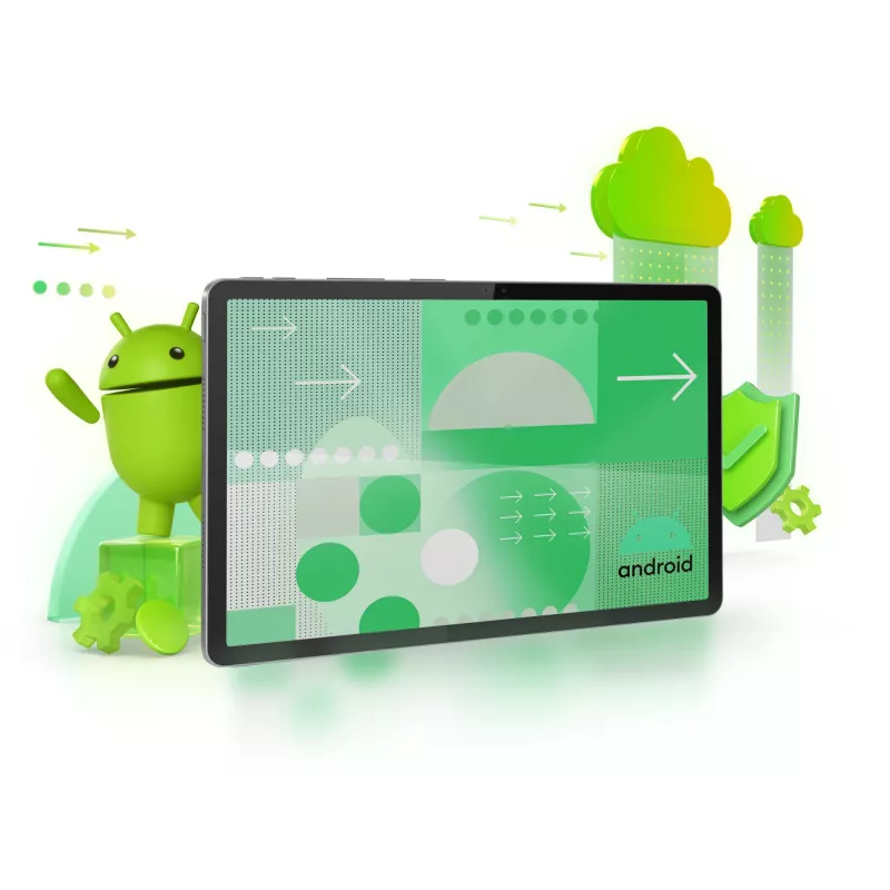 Lenovo Idea Tab planšetinis kompiuteris, 27,9 cm (11 colių) ekranas, MediaTek, 128 GB, 8 GB RAM, Wi-Fi 5, Android 15, pilka