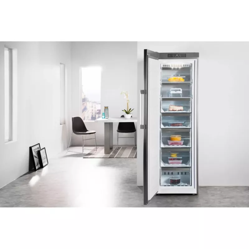 Šaldiklis Whirlpool UW8 F2Y XBI F 2, 263 L, Nerūdijantis plienas