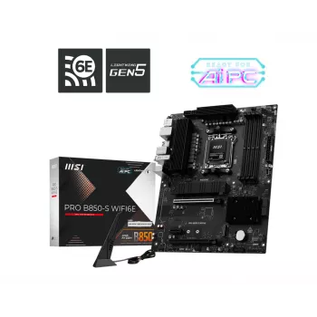 MSI PRO B850-S WIFI6E pagrindinė plokštė AMD B850 Socket AM5 ATX