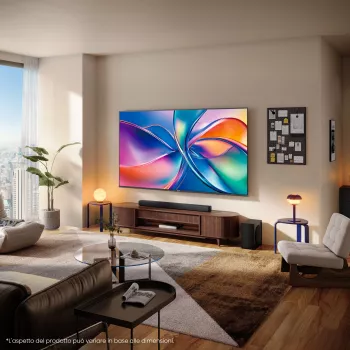 Hisense 43E7Q 109,2 cm (43 col.) 4K Ultra HD išmanusis QLED televizorius, juodas