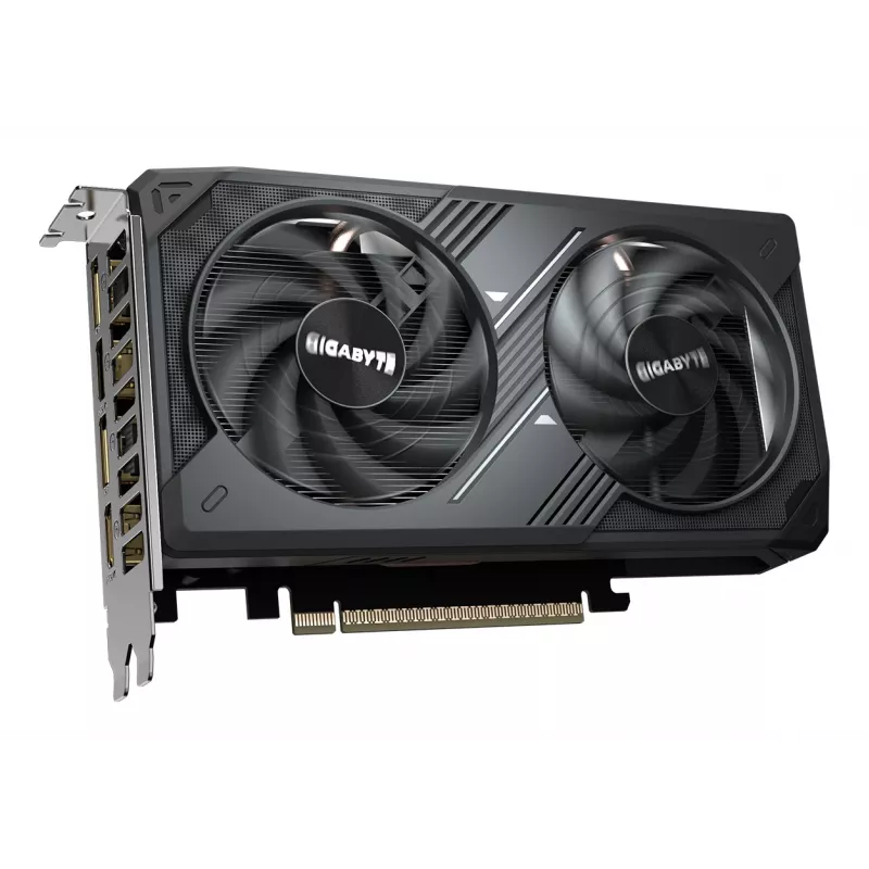 GIGABYTE GeForce RTX 5050 WINDFORCE OC 8G vaizdo plokštė – 8 GB GDDR6, 128 bit, PCI-E 5.0, 2587 MHz dažnis, 2x DP, 2x HDMI, NVIDIA DLSS 4, GV-N5050WF2OC-8GD