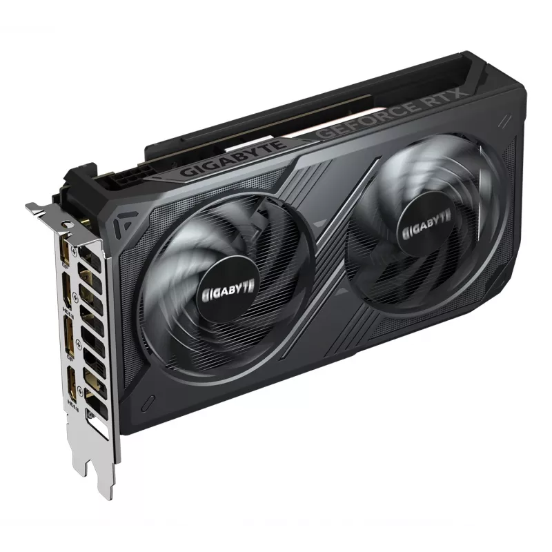 GIGABYTE GeForce RTX 5050 WINDFORCE OC 8G vaizdo plokštė – 8 GB GDDR6, 128 bit, PCI-E 5.0, 2587 MHz dažnis, 2x DP, 2x HDMI, NVIDIA DLSS 4, GV-N5050WF2OC-8GD