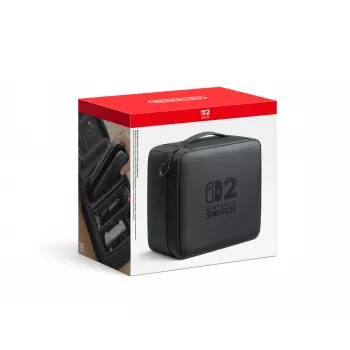 Nintendo Switch 2 viskas viename kelioninis dėklas, kelioninis dėklas, Nintendo, juoda, Nintendo Switch 2, užtrauktukas