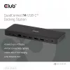 CLUB 3D 14-1 USB-C Quad Display USB4 doko stotelė su 2× USB 2.0 prievadais