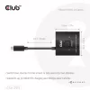 CLUB3D USB-C® abipusis vaizdo + duomenų + PD jungiklis, USB Type-C, 2x DisplayPort, 7680 x 4320 pikselių, juodas, 8K Ultra HD, 120 Hz
