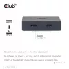CLUB3D USB-C® abipusis vaizdo + duomenų + PD jungiklis, USB Type-C, 2x DisplayPort, 7680 x 4320 pikselių, juodas, 8K Ultra HD, 120 Hz